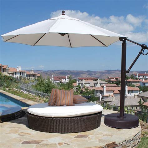 cantilever umbrella solar|lowe's 11 foot cantilever umbrellas.